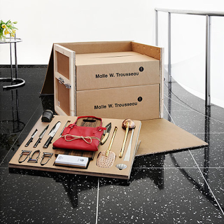 Malle W .Trousseau 43-Piece Kitchen Set, $3, 869.95 for MoMA members (was $5,800) The description says "The designer was inspired to create this set when his daughter left home and asked for kitchen items to take with her." That's. I mean. Like, was she off to college? What kitchen? Six grand? Who the? People are different. People sure are different.